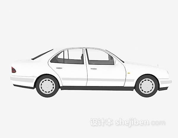 现代风格白色车辆免费3d模型下载