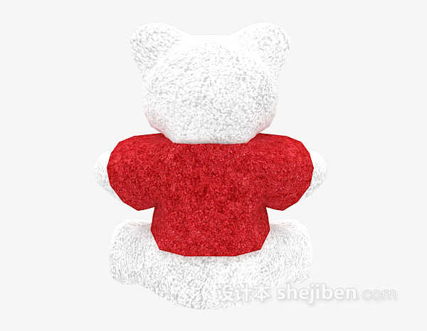 现代风格儿童动物玩具可爱熊3d模型下载