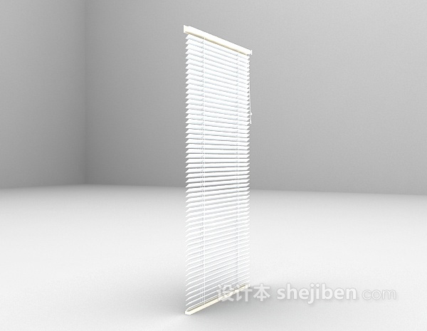 现代风格办公室窗帘3d模型下载