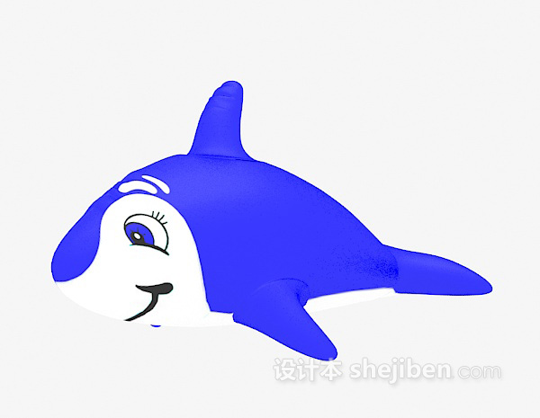 免费海豚气球儿童玩具3d模型下载