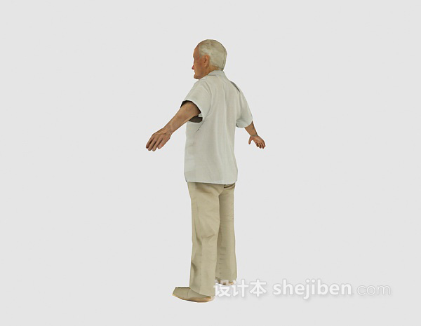 免费老人人物免费3d模型下载