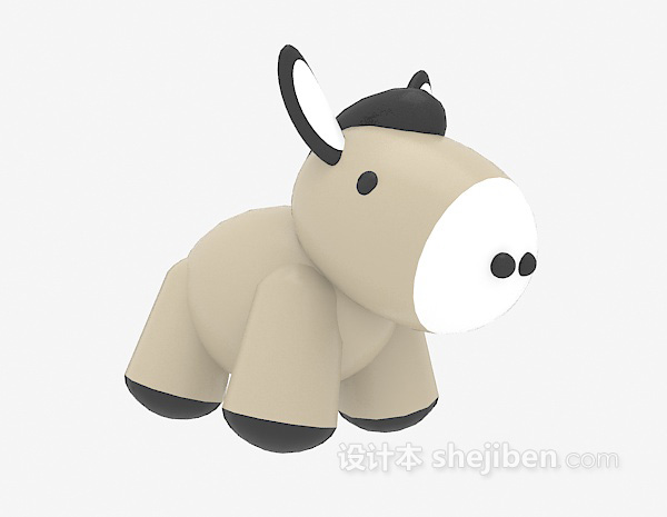 设计本小驴玩具3d模型下载