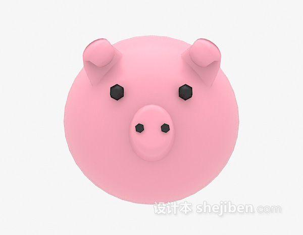 儿童玩具小猪存钱罐3d模型下载