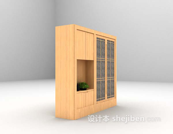 现代风格木质衣柜推荐3d模型下载