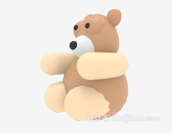 免费儿童玩具熊3d模型下载