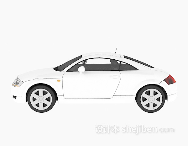 白色车辆3d模型下载