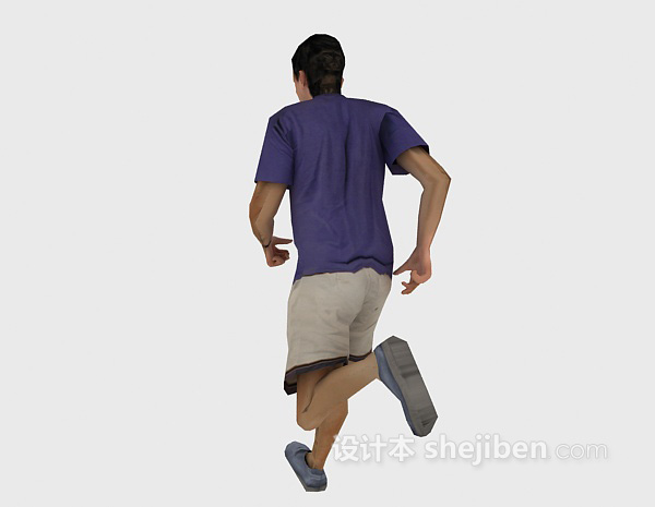 免费跑步的男人人物3d模型下载