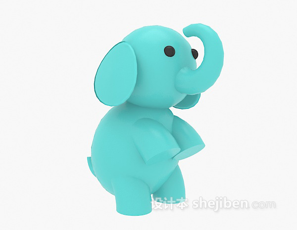 设计本小象玩具3d模型下载