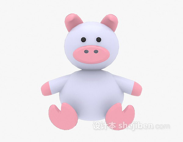 儿童玩具小猪3d模型下载