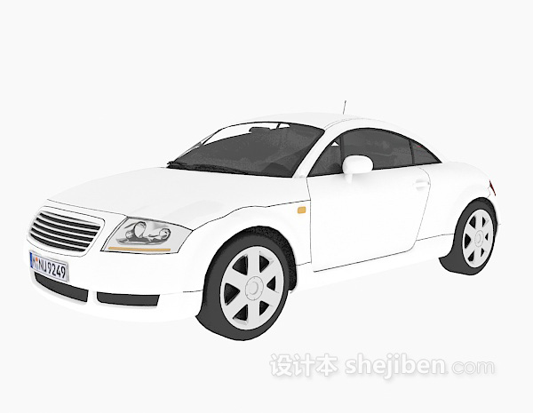 设计本白色车辆3d模型下载