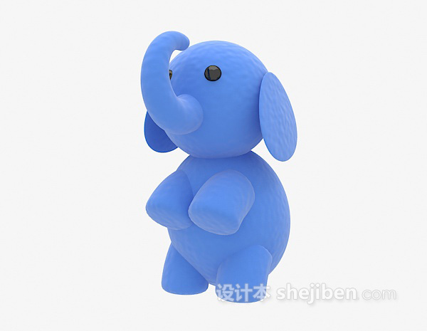 免费儿童动物玩具小象3d模型下载