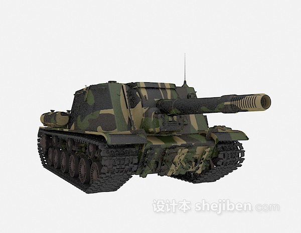 霸气军事装备坦克3d模型下载