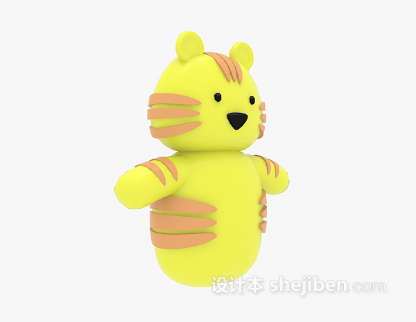 设计本儿童玩具猫3d模型下载