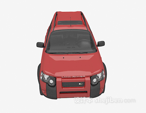 红色车的3d模型下载