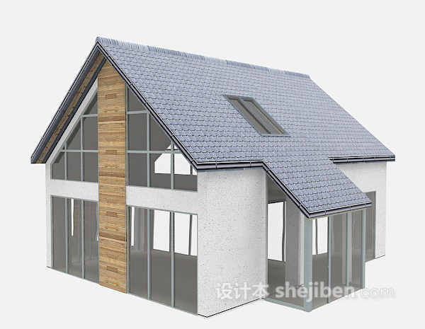 免费农村现代住宅3d模型下载
