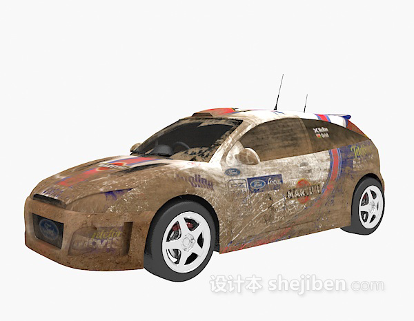 现代风格竞赛车3d模型下载