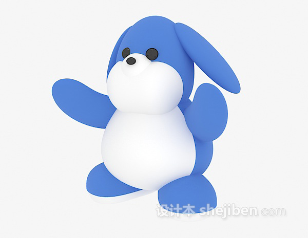 免费儿童玩具小狗3d模型下载