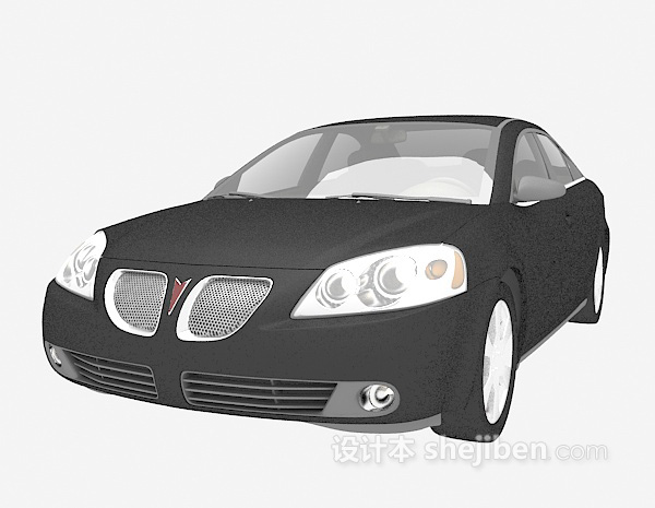 设计本黑色汽车免费3d模型下载
