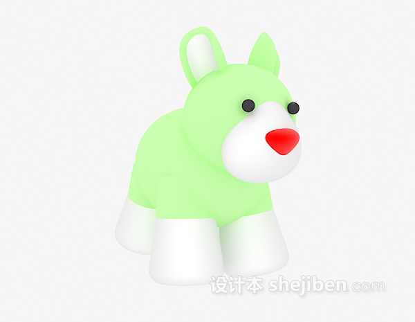 设计本绿色的儿童玩具3d模型下载