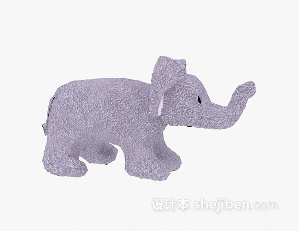 现代风格儿童动物玩具大象3d模型下载