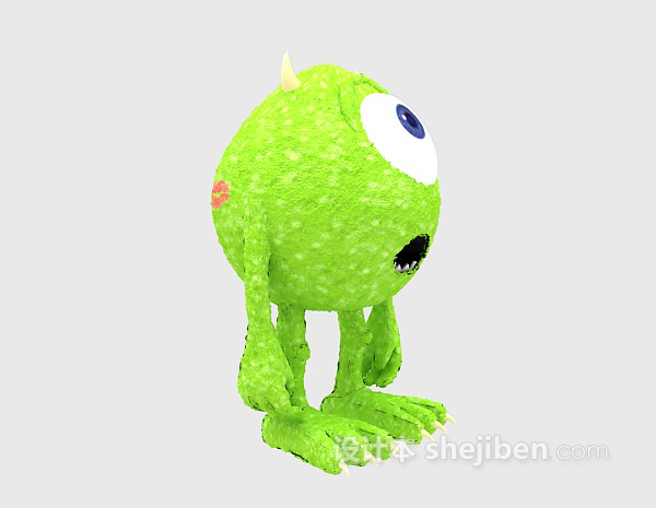 设计本绿色玩具3d模型下载