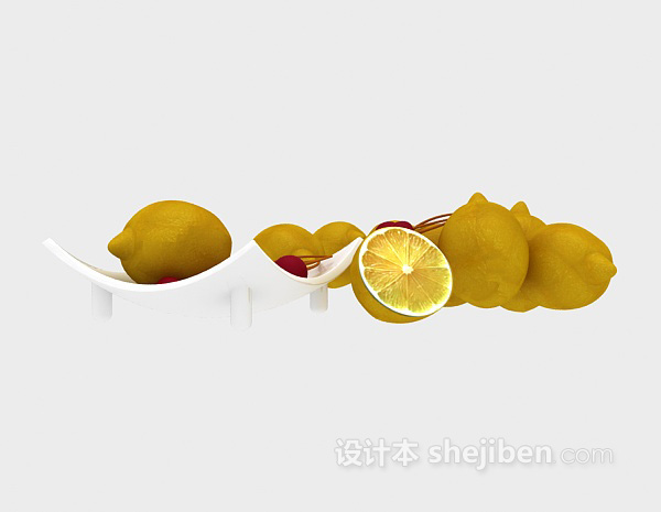 免费柠檬3d模型下载