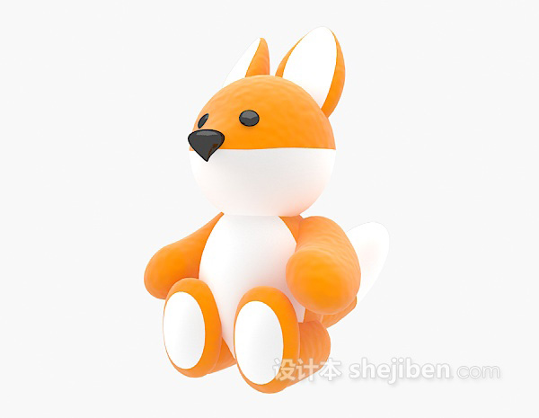 免费儿童动物玩具小松鼠3d模型下载