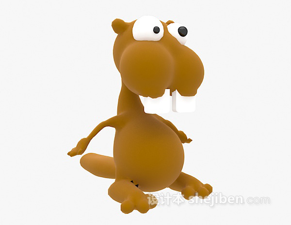 设计本儿童玩具松鼠3d模型下载