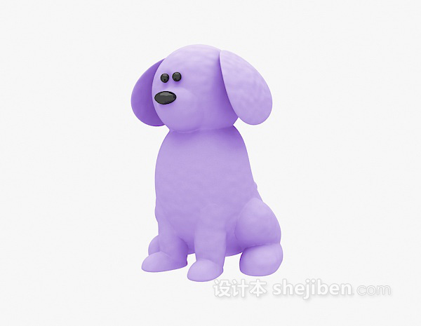 免费儿童动物玩具小狗3d模型下载