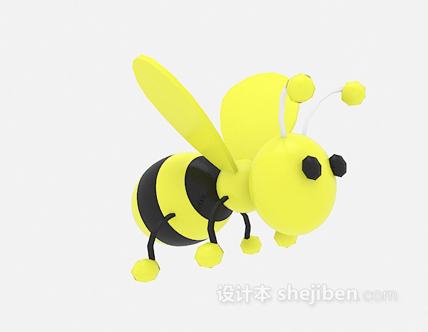 设计本小蜜蜂儿童玩具3d模型下载