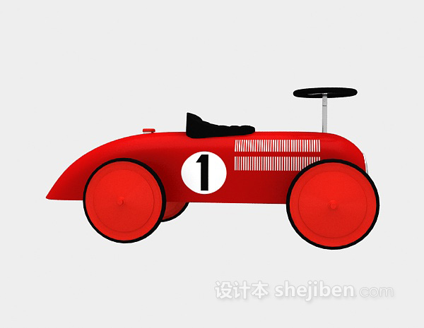 现代风格儿童玩具车3d模型下载