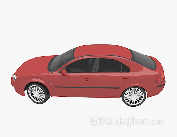 设计本红色小车的3d模型下载