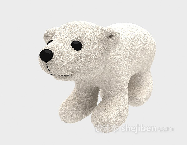 设计本北极熊玩具3d模型下载