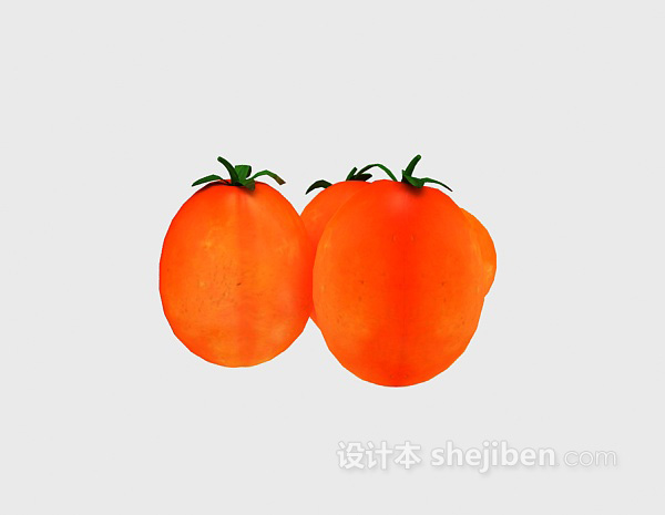 免费西红柿水果3d模型下载