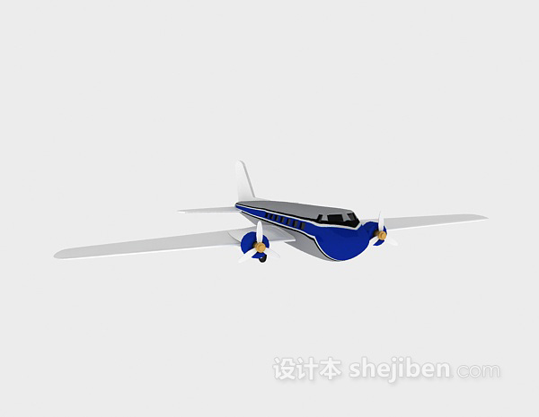 设计本儿童玩具飞机3d模型下载