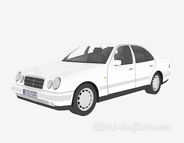 免费白色车辆免费3d模型下载