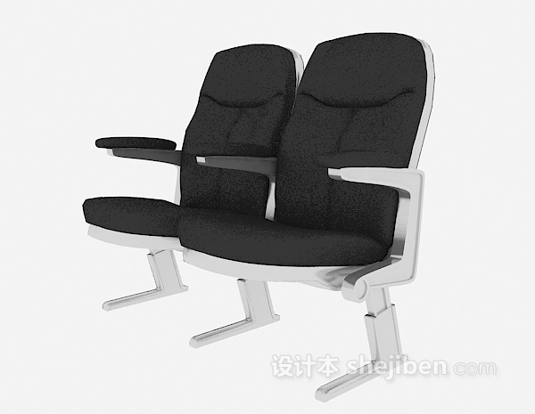 免费黑色汽车座椅3d模型下载