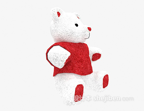 免费儿童动物玩具可爱熊3d模型下载