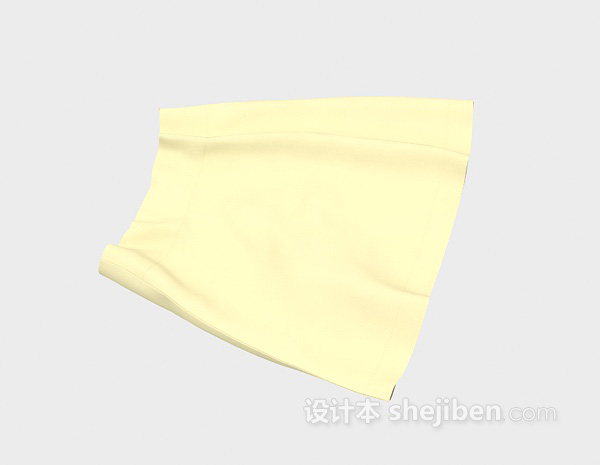 免费黄色短裙3d模型下载