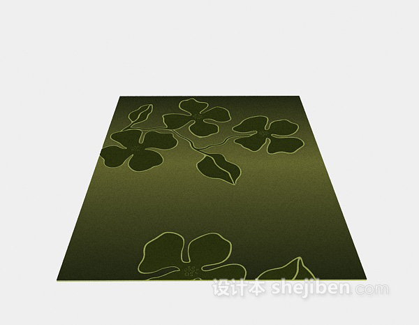 免费绿色地毯3d模型下载