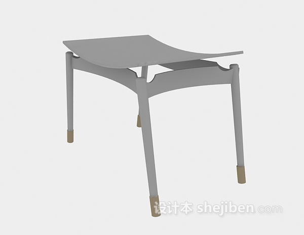 免费木质凳子3d模型下载