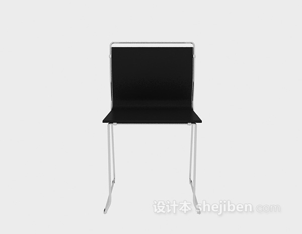 现代风格金属材料椅子3d模型下载