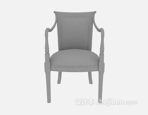 免费家居实木椅3d模型下载