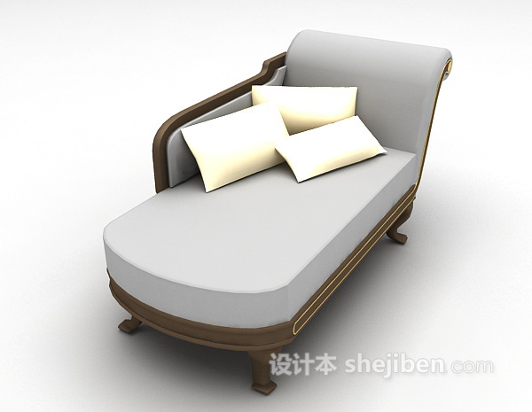 现代风格休闲躺椅2d3d模型下载