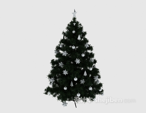 雪花圣诞树3d模型下载