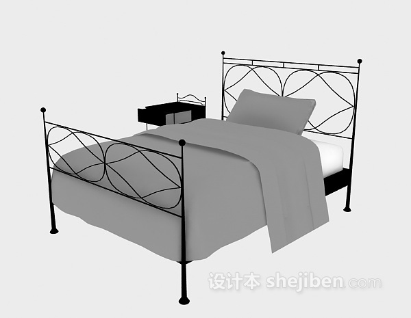 免费铁床3d模型下载