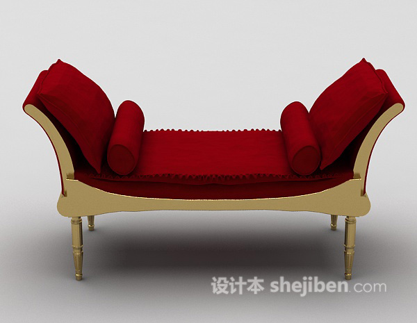 现代风格躺椅沙发3d模型下载