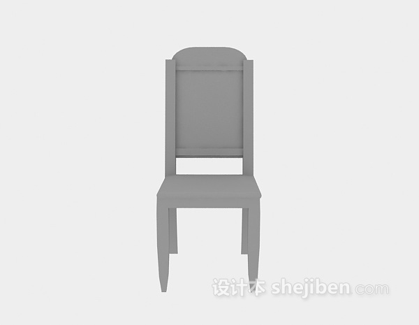 现代风格木质椅子3d模型下载