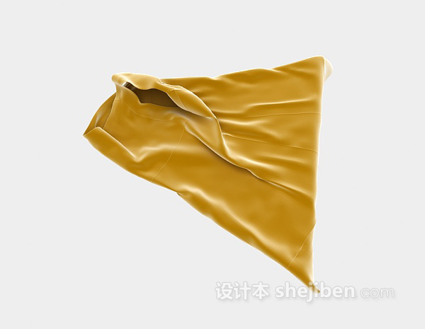 现代风格黄色衣服3d模型下载