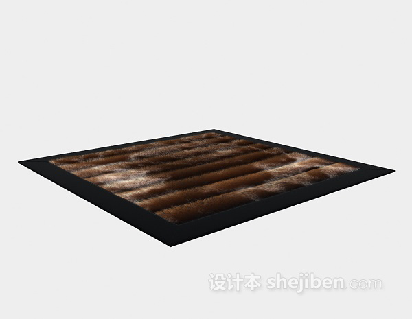 绒毛地毯3d模型下载